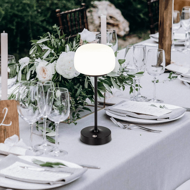 Näve LED-bordlampe Pina svart 27,8 cm