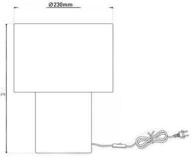 Näve Fluffy bordlampe rosa 31 cm