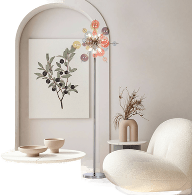 Näve Gulvlampe Explosion, pastellfarget