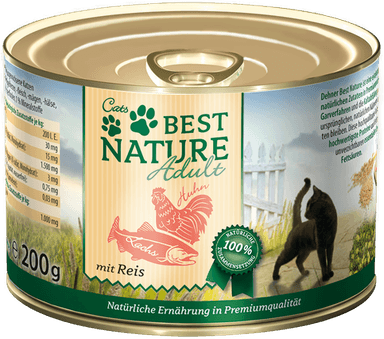 Best Nature Cat Adult Laks, Kylling & Ris