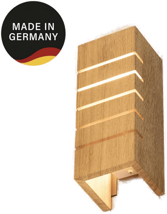 Fischer & Honsel Shine-Wood vegglampe E14 eik/hvit