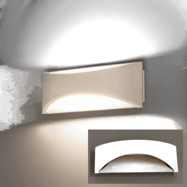 Fischer & Honsel LED-vegglampe Rio, greige/sandfarget