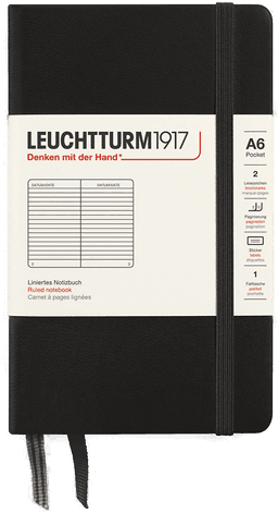 Leuchtturm1917 A6 Pocket Notebook Ruled