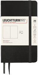 Adlibris Notatbok A6 Myk Ulinjert Svart