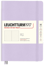 Adlibris Notatbok A5 Prikket Fiol