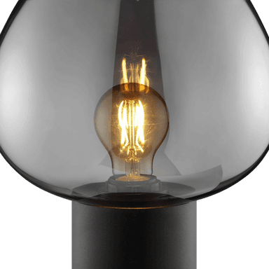 Brilliant Bordlampe Ligari, svart/røykgrå