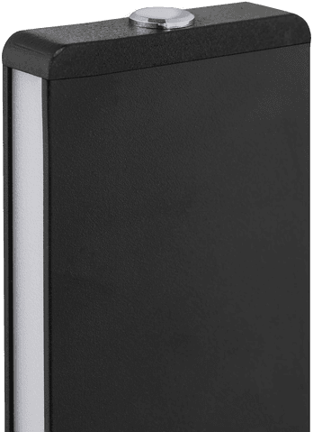 Brilliant LED-gulvlampe Arcus, svart/brun