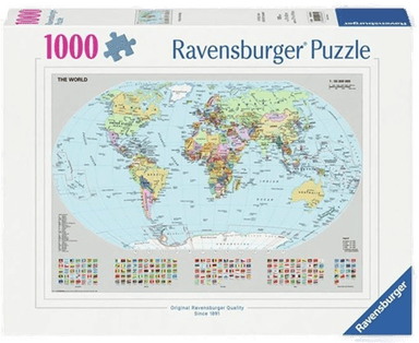 Ravensburger Political World Map 1000 pcs.