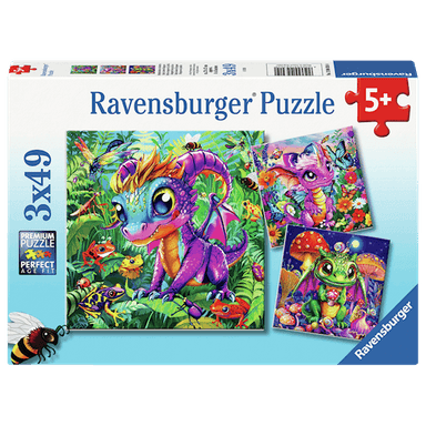 Ravensburger Baby Garden Dragons 3x49 Brikker