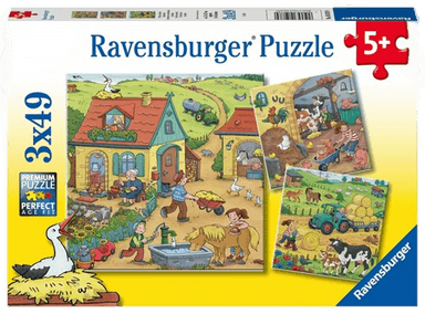 Ravensburger On The Farm 3x49p
