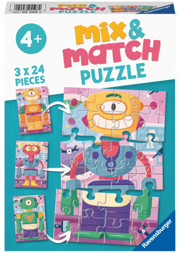 Puslespill 3x24 Roboter Ravensburger