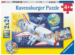 Ravensburger Puslespill 2x24 Reis Gjennom Verdensrommet