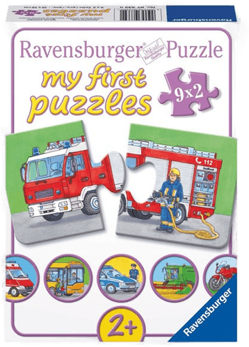Ravensburger Special Vehicles Puzzle 9x2pcs