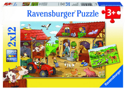 Ravensburger Puslespill 2X12 Bondegård
