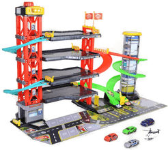 Dickie Parkeringshus med 4 Biler