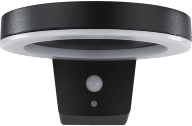 Rev LED solcellevegglampe Rund