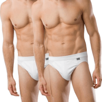 Schiesser 2P Authentic Rio Briefs Hvit