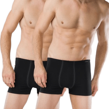 Schiesser 2P Essentials Boxer Briefs Svart