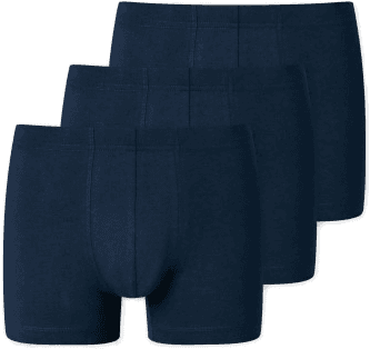 Schiesser 3P Essential Shorts Mørkblå