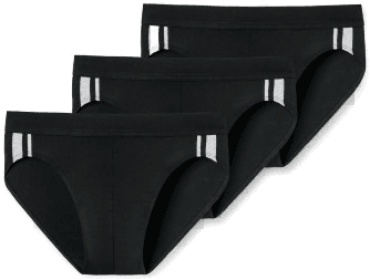 Schiesser 3P Stretch Rio Slip Svart