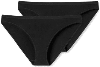 Schiesser Mini Briefs 2P Svart