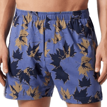 Schiesser Boxer Shorts Lysblå Mønst