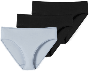 Schiesser Truser 3P Svart/Blå Dame