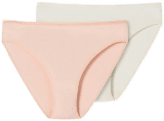 Schiesser Truser 2P Modal Essentials Rosa/Hvit