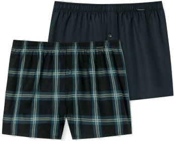 Schiesser 2P Boxershorts Brun Mønstret