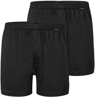 Schiesser Long Boxershorts Svart