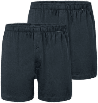 Schiesser Long Boxershorts Mørkblå