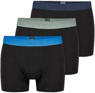 Schiesser 3P Organic Cotton Woven Shorts