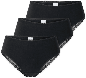 Schiesser Modern Brazilian Slips 3P Svart