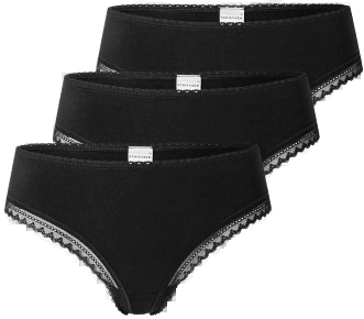 Schiesser Modern Cheeky String 3P Svart