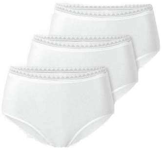 Schiesser Truser Modern Lace Rio Midi Hvit