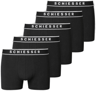 Schiesser 5P 95-5 Organic Cotton Short Svart