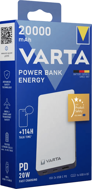 Varta Energy Powerbank 20000 mAh