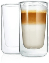 Blomus Nero latte macchiatoglass 2-pk