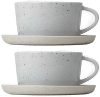 Blomus Sablo kaffekopp med fat 2-stk.