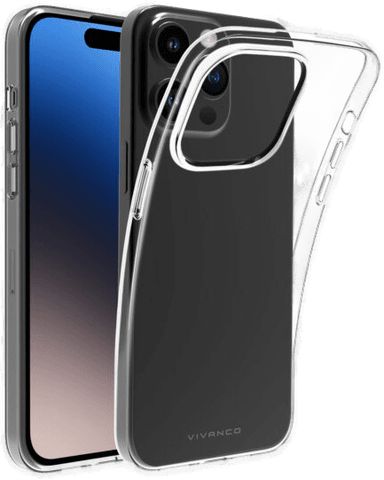 Vivanco Deksel iPhone 15 Pro Transparent
