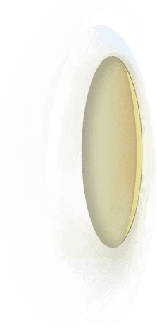 Escale Blade Open LED-vegglampe, sølv