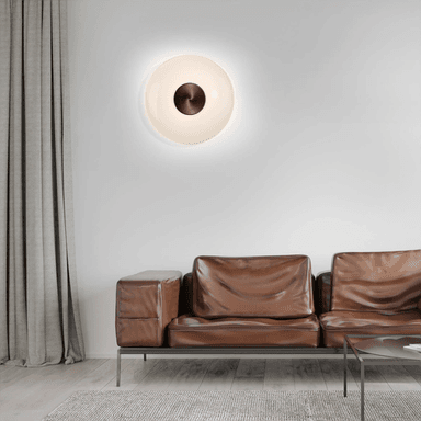 Pure LED-vegglampe Vitrum Ø 22 cm