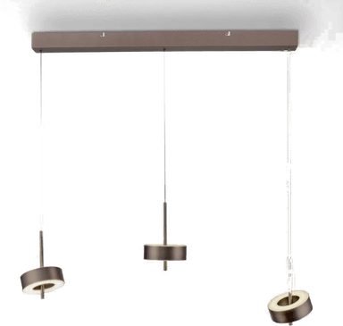 Qsmarthome Hengelampe Q-Rotate mørkebrun 3 lyskilder