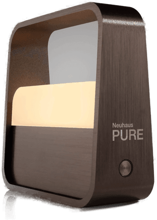 Pure Go bordlampe, mørk metallbrun