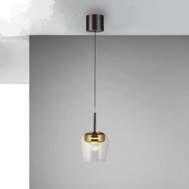 Qsmarthome Q-Kon hengelampe gullfarget Ø 21 cm