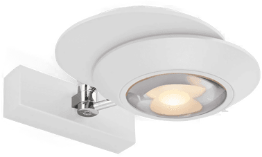 Pure LED-vegglampe Oculis, hvit, 30 cm