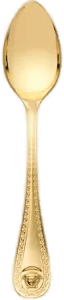 Versace Medusa kaffeskje gullbelagt 14 cm