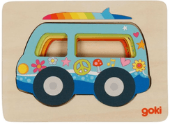 Goki Layer Puzzle Car 5 pcs.