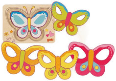Goki Wooden Layered Puzzle Butterfly