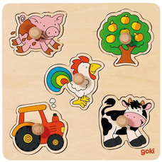 Goki Wooden Stud Puzzle